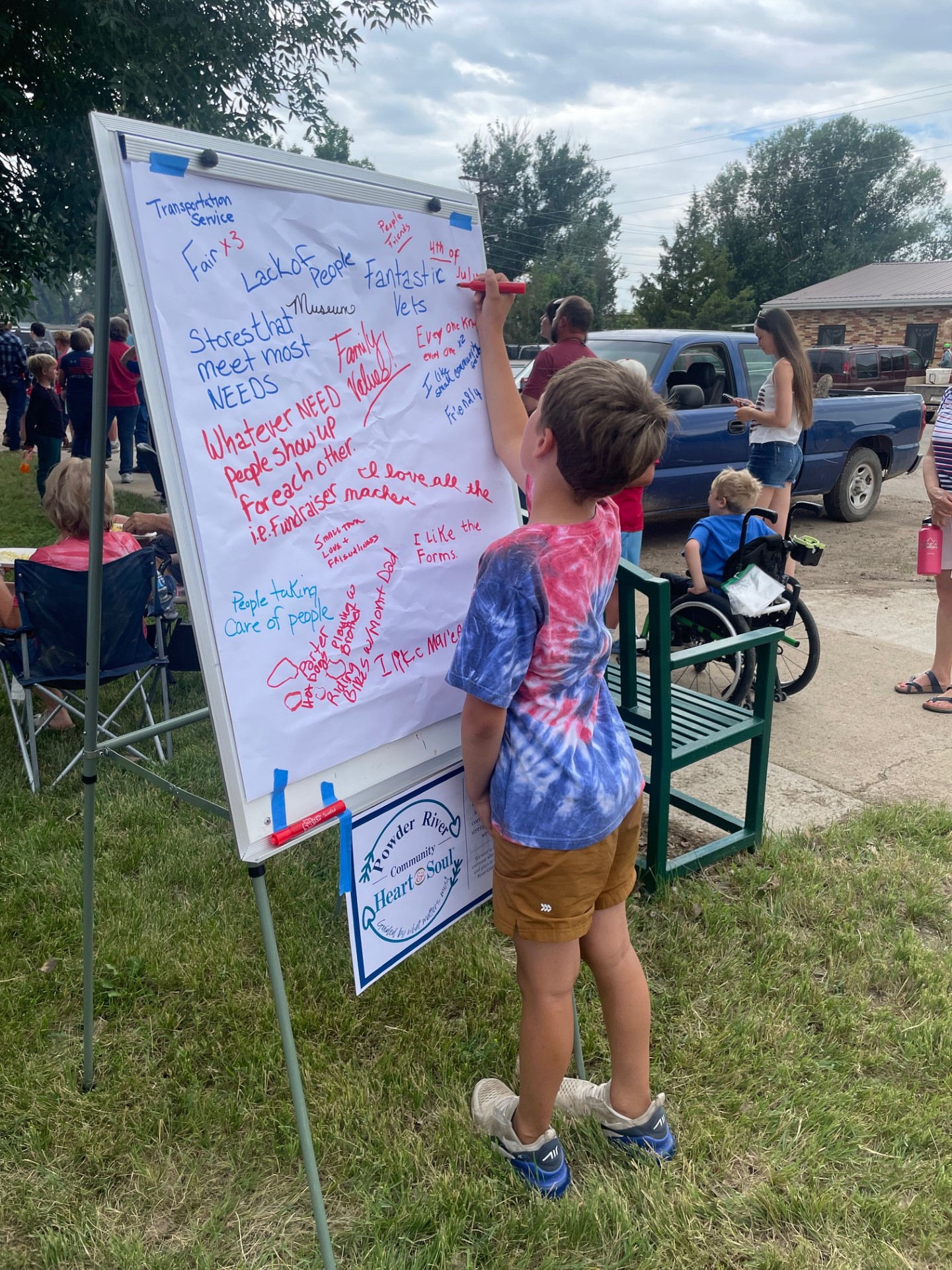 Powder River Community Heart & Soul hears from the community at the 4th of July Celebration. 